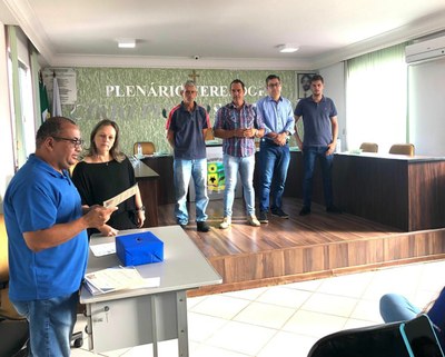 Reunião solene de posse dos Representantes de Turma da E.E. Manoel Gonçalves Boaventura e suplentes 2024