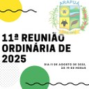 11ª Reunião Ordinária de 2025.
