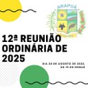 12ª Reunião Ordinária de 2025.