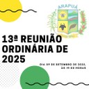 13ª Reunião Ordinária de 2025.