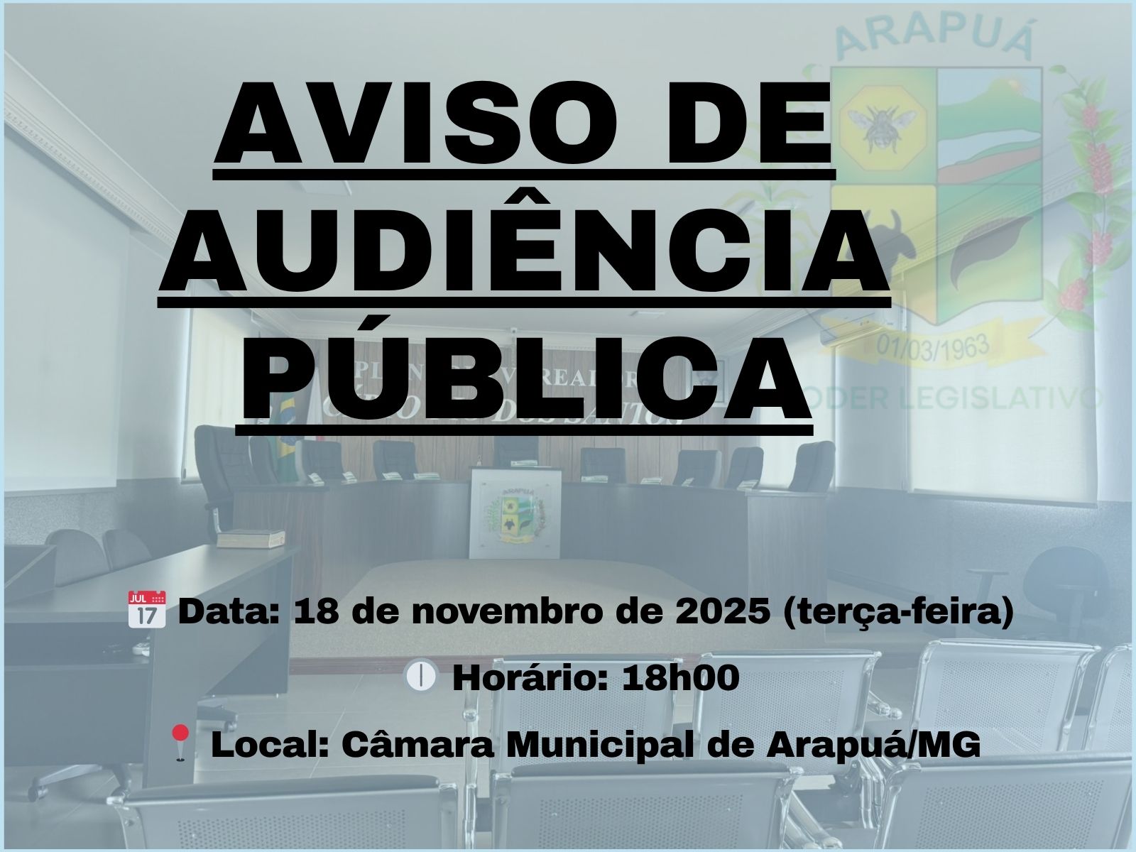 AVISO DE AUDIÊNCIA PÚBLICA