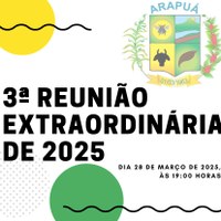 3ª Reunião Extraordinária de 2025.
